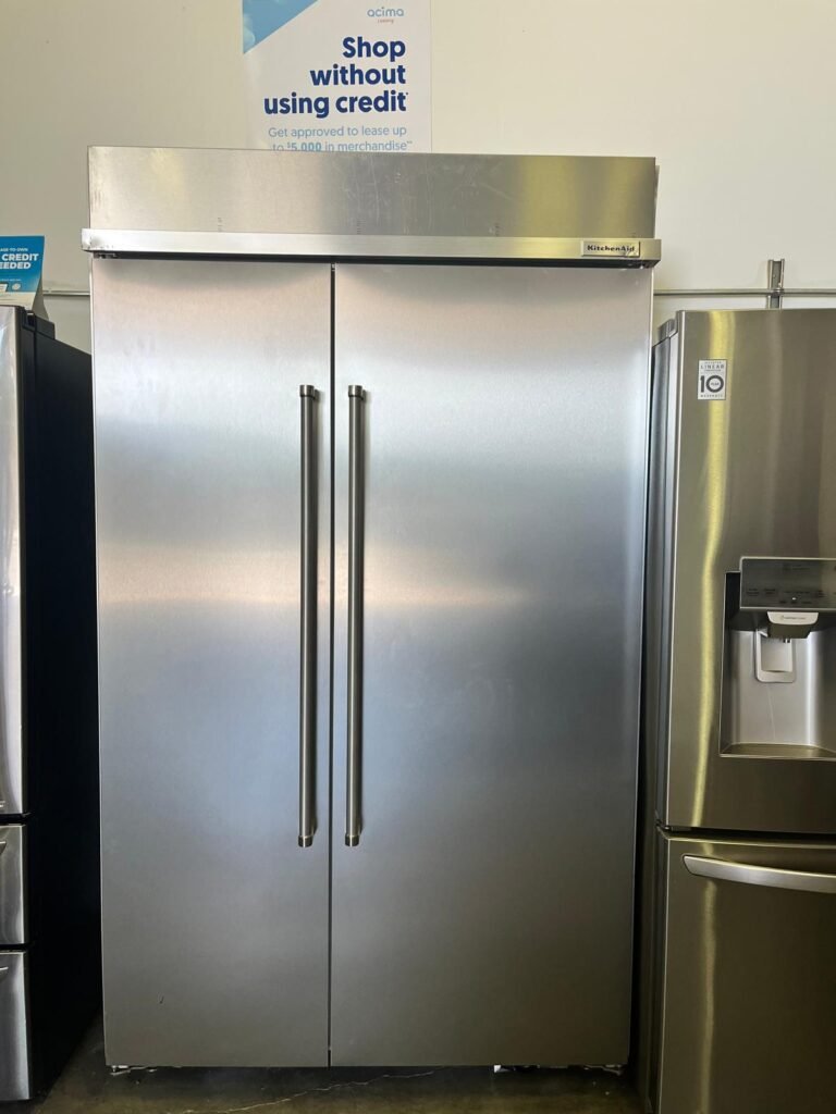 KitchenAid Professional 48 in. W 30 cu. ft. Built-In Side-by-Side Refrigerator in Stainless Steel!