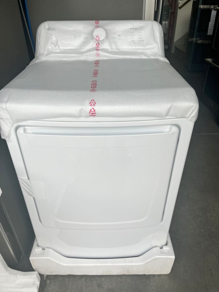 LG 7.3 cu. ft. Vented Electric Dryer in White with Sensor Dry Technology!