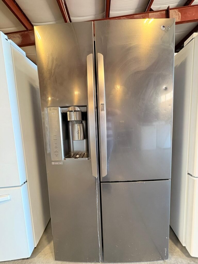 LG 26 cu. ft. Side-by-Side, Door-In-Door, Black Stainless Steel Refrigerator!
