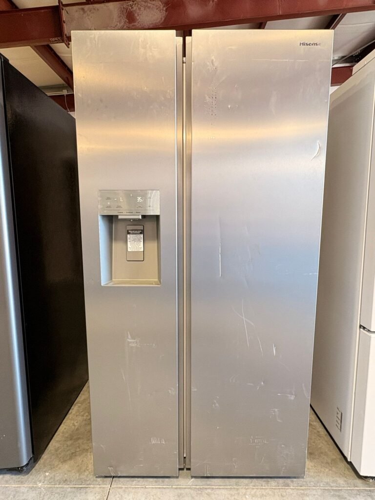 NEW Scratch & Dent SCRACHHisense 29 cu. ft. Side-by-Side, Stainless Steel Refrigerator!