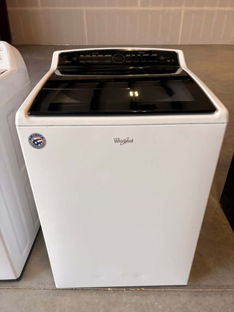 Whirlpool 5.3 cu. ft. Top-Load Washer with Adaptive Wash Technology in White! ⁠⁠