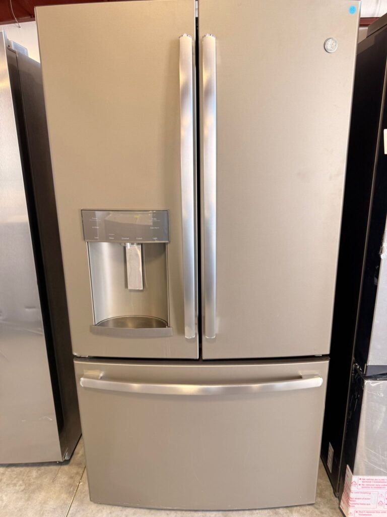 GE 22 cu. ft. 3-Door French Door, Counter-Depth Stainless Steel Refrigerator!