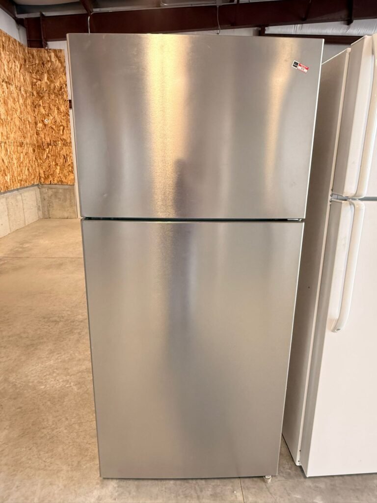 Seasons 30-Inch Wide 18 cu. ft. Top-Freezer Stainless Steel Refrigerator!