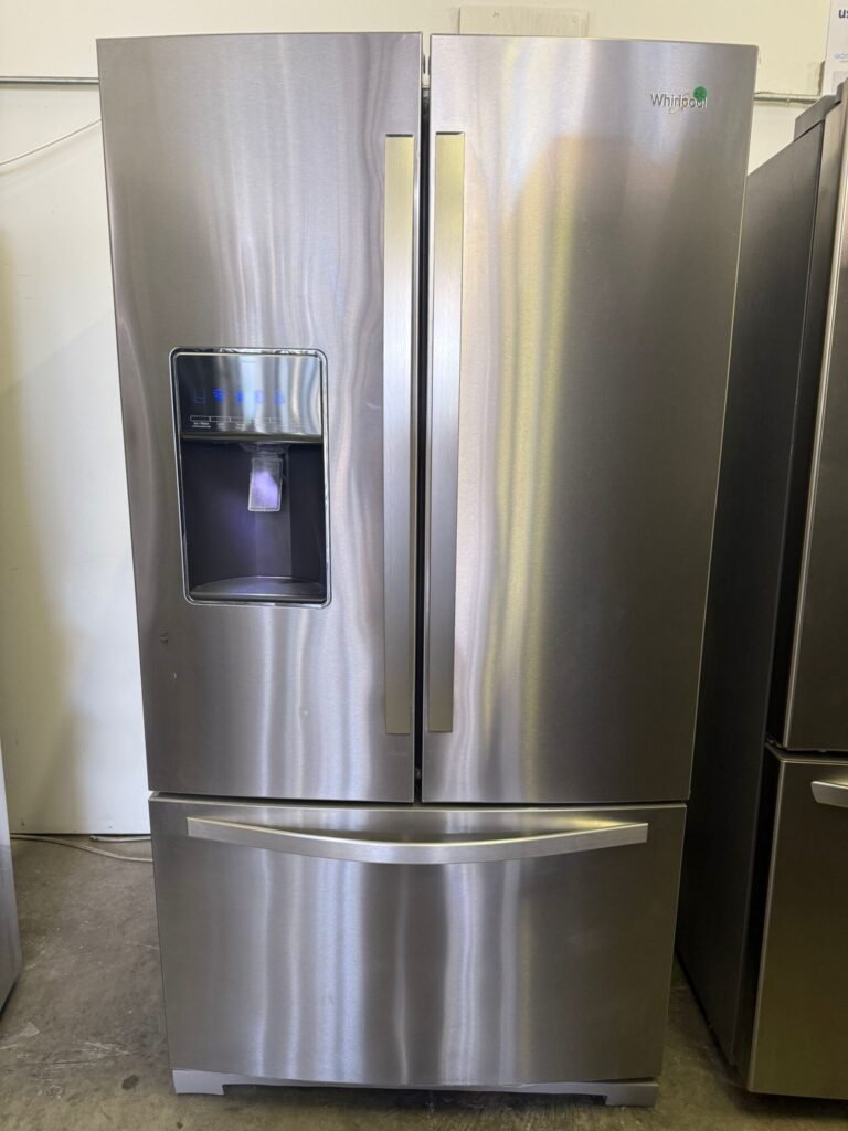 Whirlpool 27 cu. ft. French Door, Stainless Steel Fridge! With Dual Ice Maker