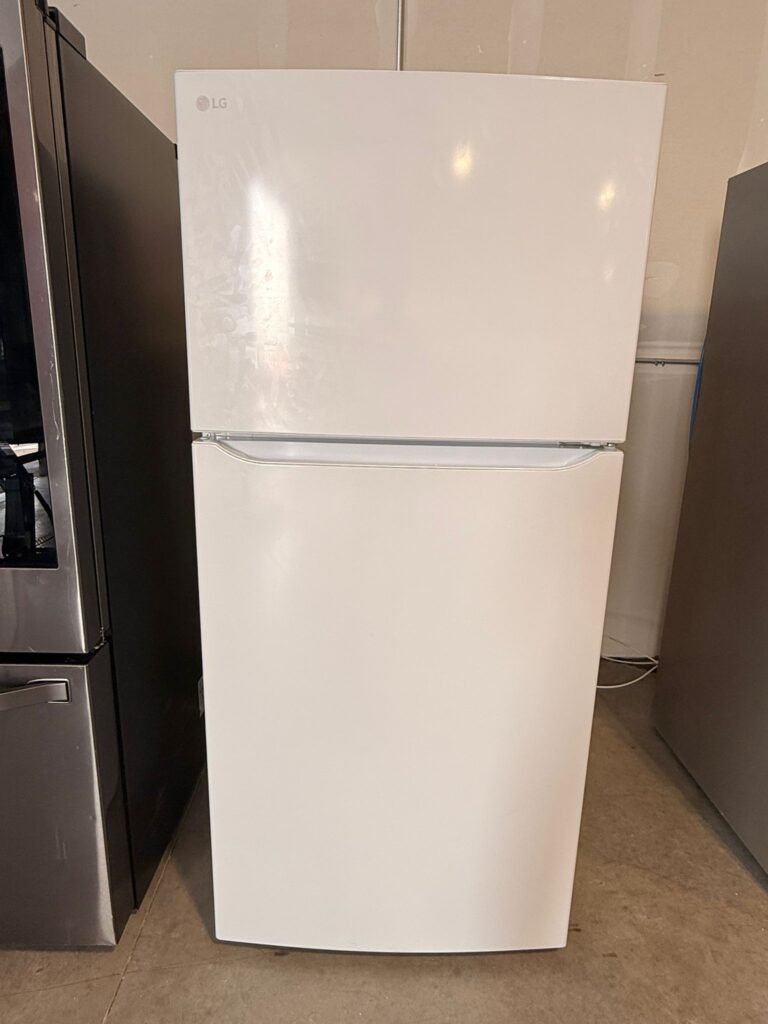 LG 30-Inch Wide 20 cu. ft. Top-Freezer Refrigerator in White!