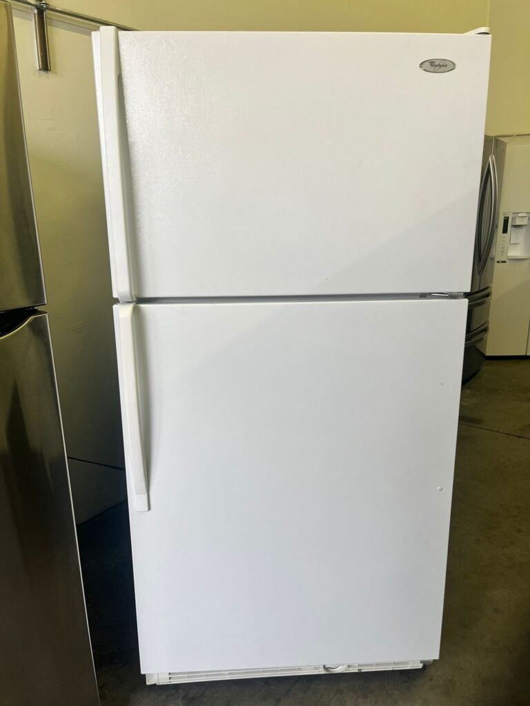 Whirlpool 21 cu. ft. Top-Freezer Refrigerator in White!