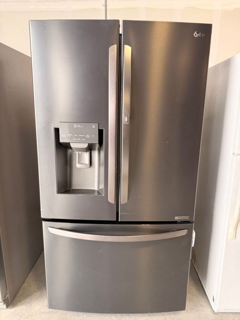 LG 28 cu. ft. French Door, Door-In-Door Matte Black Stainless Steel Refrigerator!