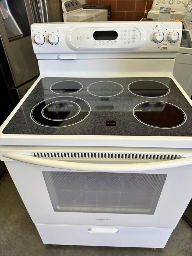 KitchenAid 30-Inch Electric Range with Self Clean in White!