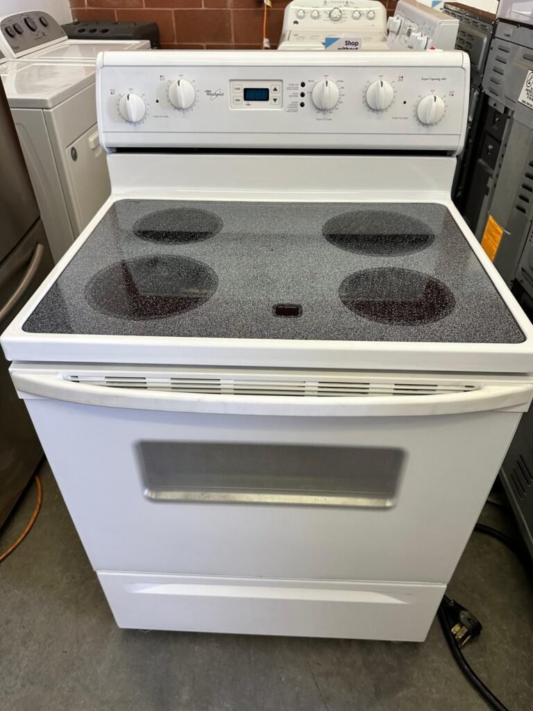 Whirlpool 30-Inch Electric Range with Self Clean in White!