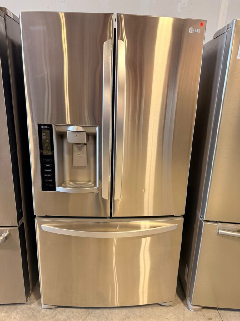 LG 24 cu. ft. French Door Stainless Steel Refrigerator With Dual Ice Maker!