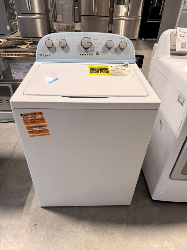 NEW SCRATCH & DENT Whirlpool 3.5 cu. ft. Top-Load Washer with Deep Water Wash Option in White!