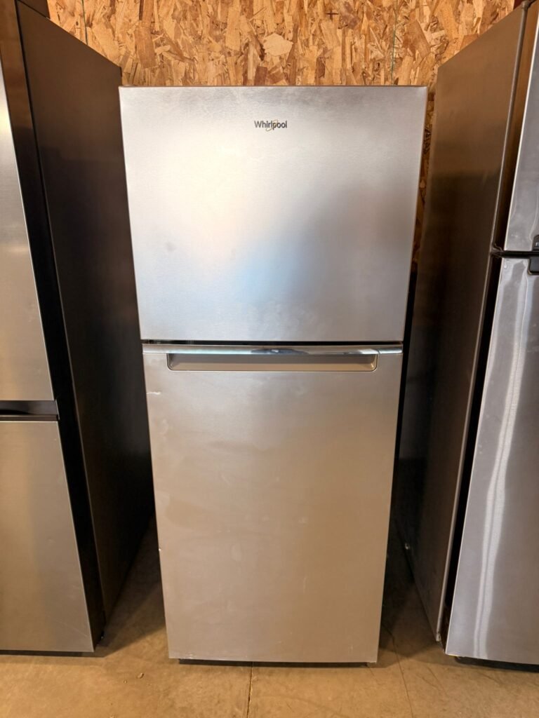 Whirlpool 12 cu. ft. Top-Freezer Stainless Steel Refrigerator!