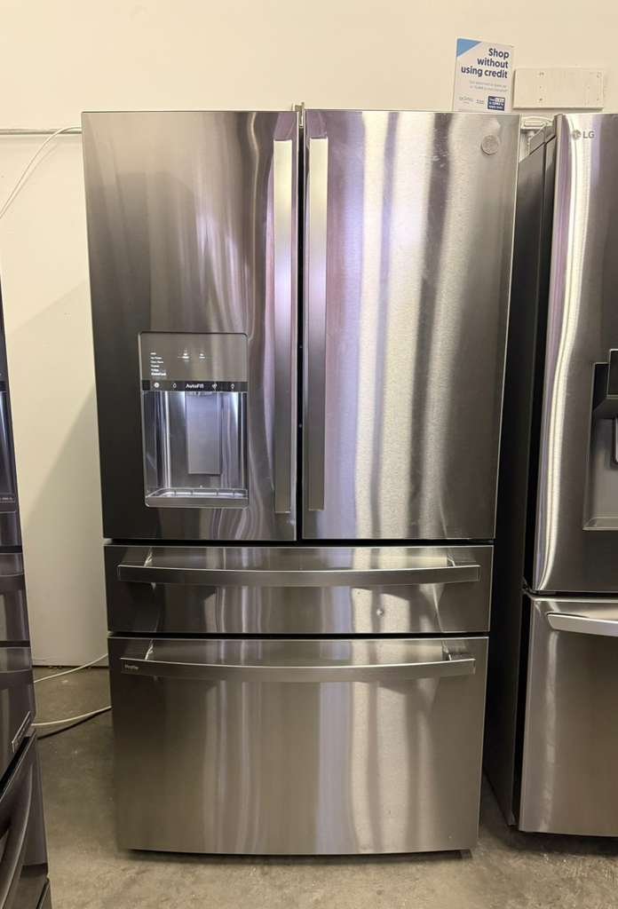 GE Profile 28 cu. ft. 4-Door, French Door, Door-In-Door, Fingerprint Stainless Steel Fridge! With AutoFill