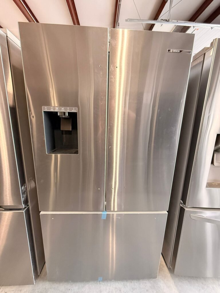 NEW OPEN BOX Bosch 500 Series 26 cu. ft. Smart French Door Refrigerator in Stainless Steel!