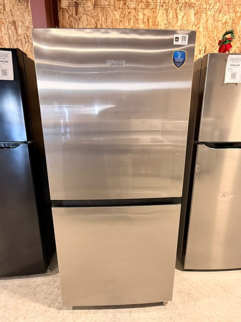 Midea 50/50 Flex 3 Way Convertible Upright Freezer/Refrigerator 20-cu ft Garage Ready Frost-free Upright Freezer — Stainless Steel (Convertible Controls)