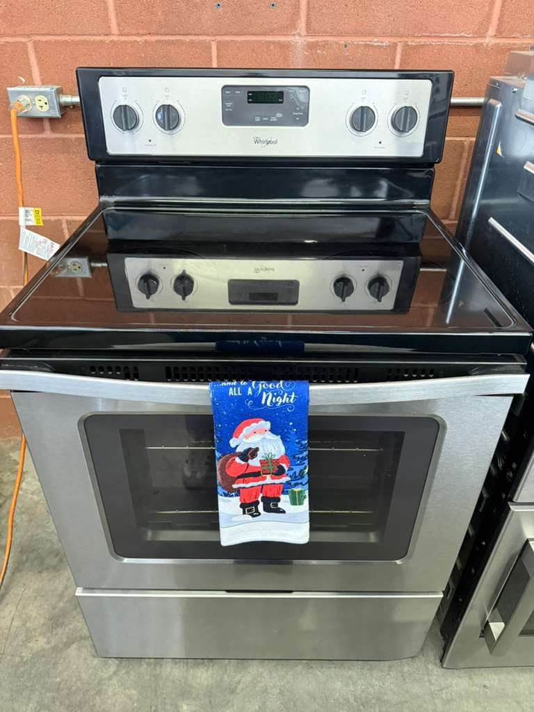 Whirlpool 30-Inch Electric Range with 4 Radiant Elements in Stainless Steel!