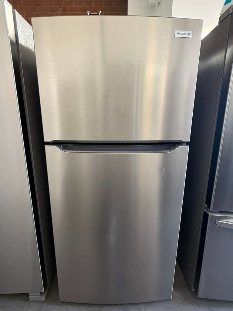 Frigidaire 30-Inch Wide 20 cu. ft. Top-Freezer, Garage Ready Refrigerator in Stainless Steel!