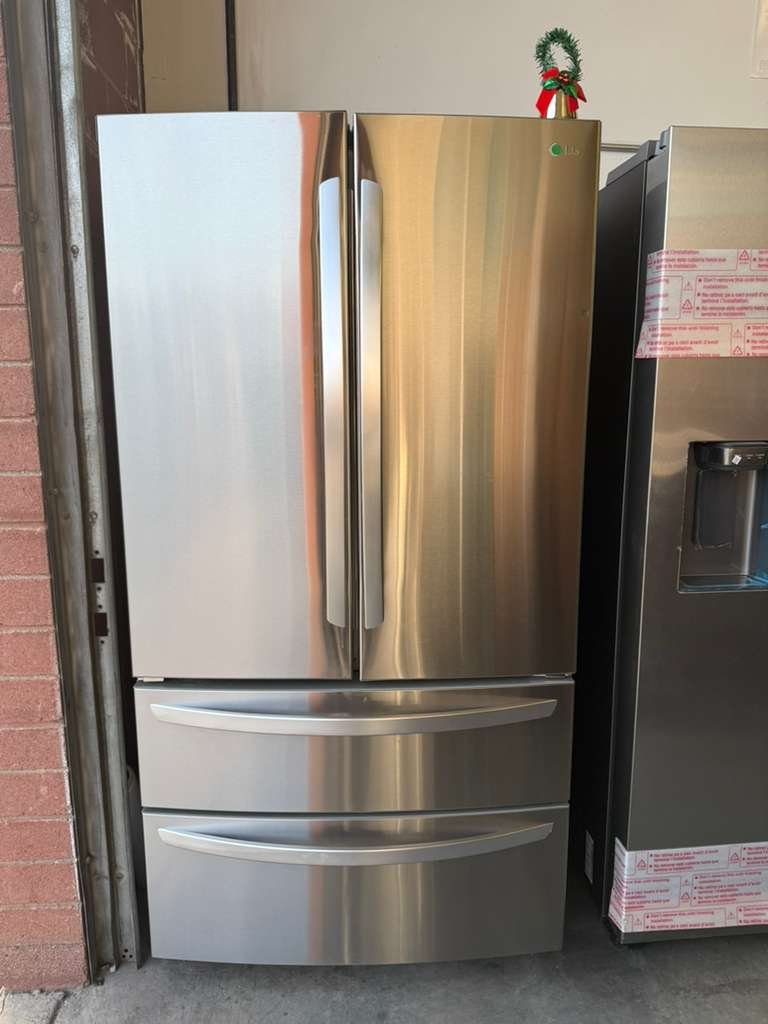 LG Standard-Depth 27 cu. ft. 4-Door French Door Refrigerator in PrintProof Stainless Steel!