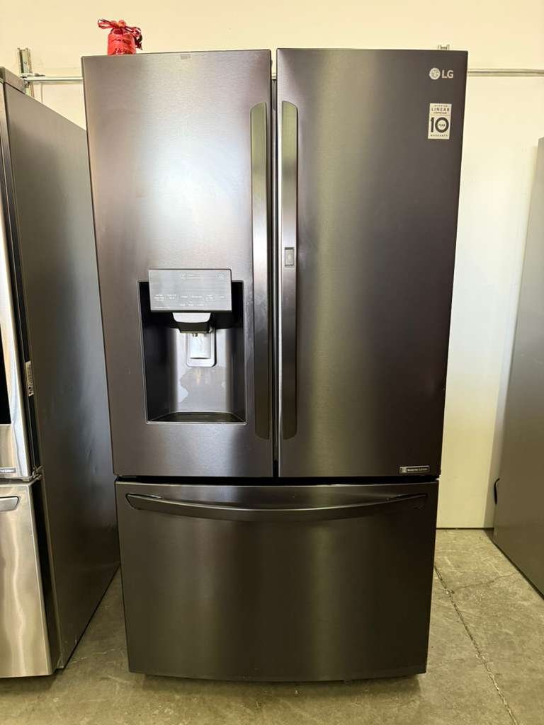 LG 28 cu. ft. French Door, Door-In-Door Refrigerator in Matte Black Stainless Steel!
