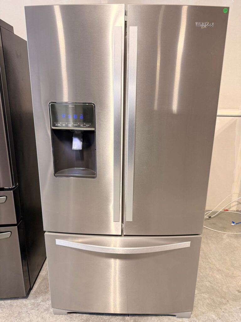 Whirlpool 27 cu. ft. French Door Refrigerator with External Ice and Water Dispenser, Monochromatic Stainless Steel