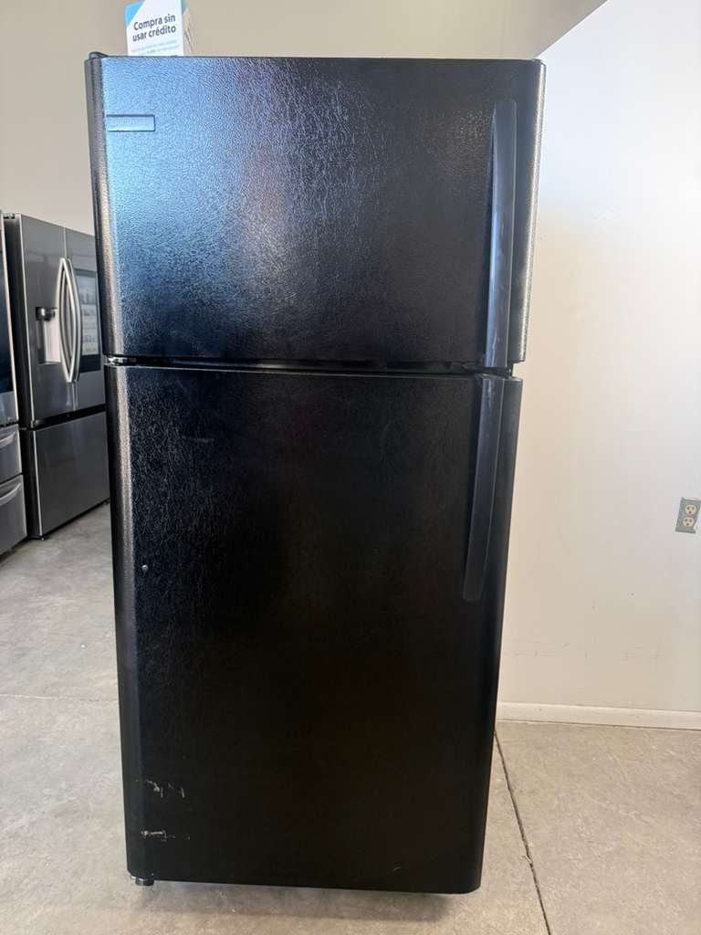 Frigidaire 30-Inch 18 cu. ft. Top-Freezer Refrigerator in Black!