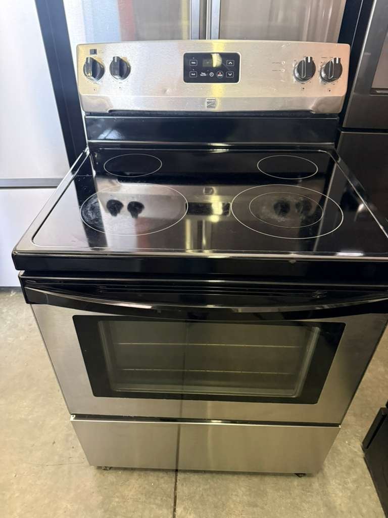 Kenmore 30-Inch Electric Range with 4 Burners in Stainless Steel!