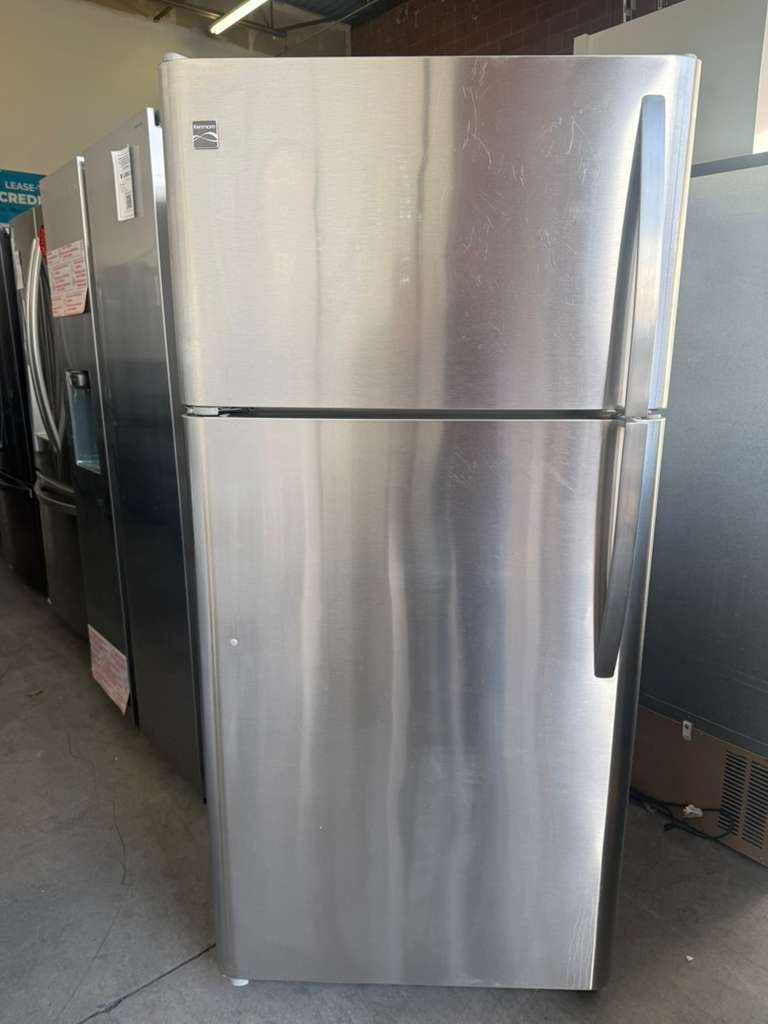 Kenmore 30-Inch 18 cu. ft. Top-Freezer Refrigerator in Stainless Steel!