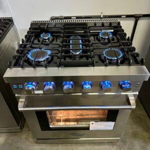 NEW OPEN BOX Cosmo 30-Inch Haven Collection Gas Range with Convection Oven in Stainless Steel!