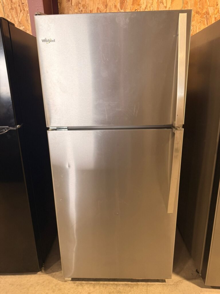 Whirlpool 18 cu. ft. Top Freezer Refrigerator in Monochromatic Stainless Steel