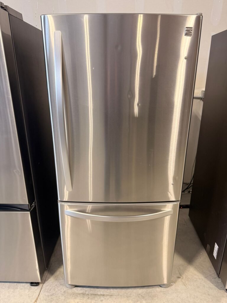 Kenmore 22 cu. ft. Bottom Freezer Refrigerator with Ice Maker in Stainless Steel