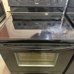 Whirlpool 30-Inch Electric Range with Warming Zone, Self & Steam Clean in Black